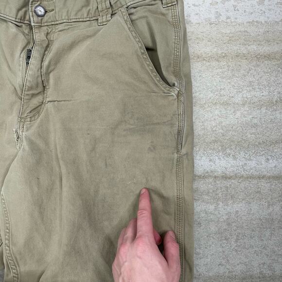 Vintage Carhartt Carpenter Pants Camel Tan Canvas Relaxed Fit Dungarees Work 90s - Picture 6 of 8